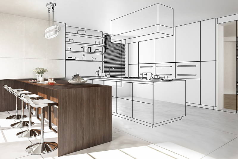 Contemporary Designed Kitchen (overview)